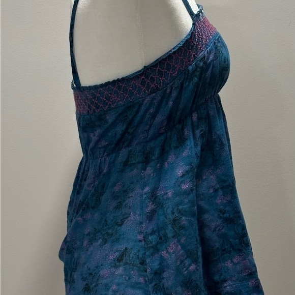Free People Women’s Sleeveless Spaghetti Boho Strap Tank Top size Small - Picture 2 of 7